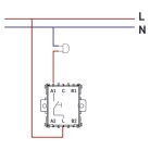EMOS Nyomógomb 1/0 - csengő, antracit