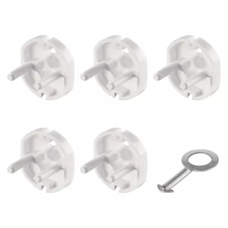 EMOS Biztonsági konnektorvédő 5db + kulcs