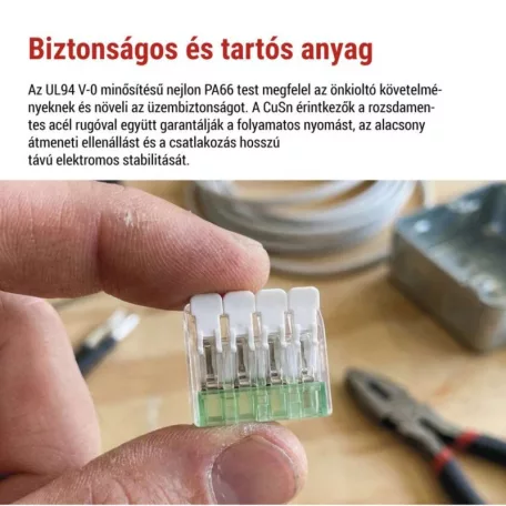 Karos vezetékösszekötő 4 mm2, 10 szt
