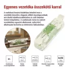 Egyenes karos vezetékösszekötő 2× 0,2–4 mm2, 10 szt
