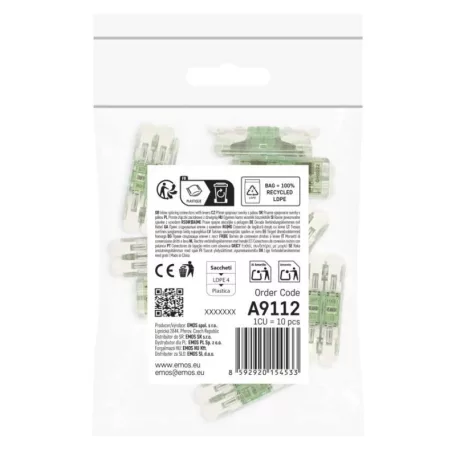 Egyenes karos sorkapocs 4× 0,2–4 mm2, 10 db