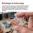 Rugós sorkapocs 3×0,5, 10 szt
