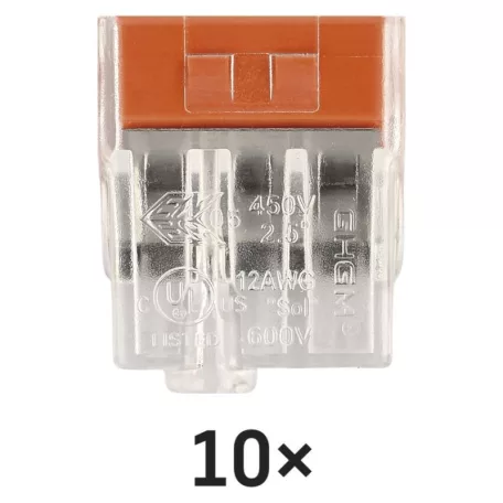 Rugós sorkapocs 3×0,5, 10 db