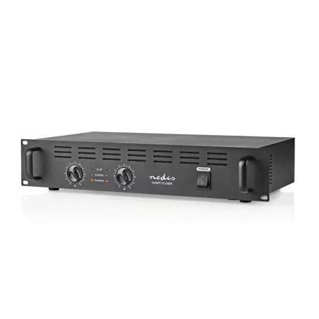 PA erősítő | RMS-kimenet: 2x 100 W @ 8 Ohm / 2x 150 W @ 4 Ohm | 2 Csatorna | 2U | 19" rack-be szerelhető | Fém | Fekete