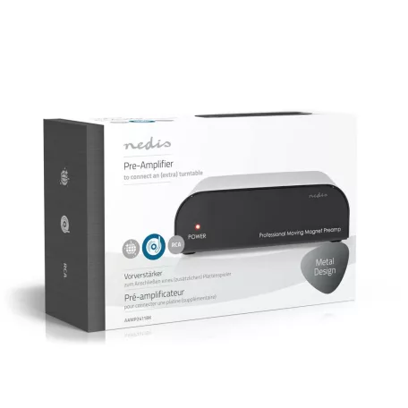 Pre-erősítő | Csatlakozó bemenet: 1x RCA | Csatlakozó kimenet: 1x RCA | 2 Csatorna | Hang / Lemezjátszó | Automatikus | Fekete