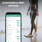 AENO ABS0001S BS1S okos testmérleg, 15 féle mérőszám, LED kijelző, 180 kg-ig terhelhető, AENO app, 10+1 profil, ITO üveg