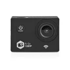 Akciókamera | 1 Képernyő | 1080p@30fps | 12 MPixel | Vízálló akár: 30.0 m | 90 min | Wi-Fi | Az alkalmazás elérhető:: Android™ / IOS | Rögzítőt tartalmaz | Fekete