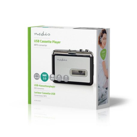 Kazettás Converter | Hordozható | Csatlakozó kimenet: 1x 3.5 mm / 1x Mini USB | Kiegeszitõk: USB Kábel | Elemes Áramellátás / USB-áramellátású