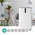 NEDIS Mobil klíma hordozható légkondicionáló,3,6kw-s Mobil Légkondicionáló beszerelő csomaggal, | 12000 BTU | 100 m³ | 3-sebességes | Távirányító | Automatikus kikapcsolás időzítő | Fehér