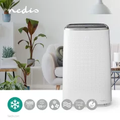   Mobil klíma | 14000 BTU | 120 m³ | 3-sebességes | Távirányító | Automatikus kikapcsolás időzítő | Fehér