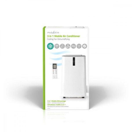 Mobil klíma | 9000 BTU | 80 m³ | 3-sebességes | Távirányító | Automatikus kikapcsolás időzítő | Fehér