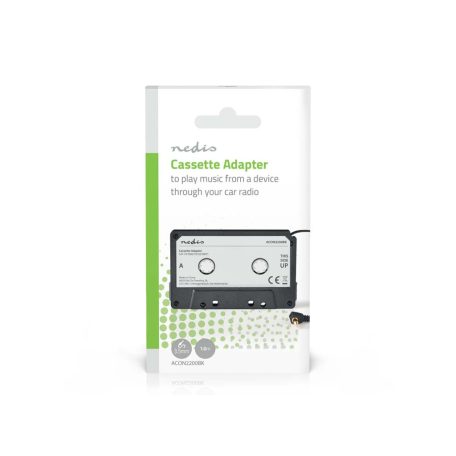 Car Audio kazetta adapter Aux | 3.5 mm | Kábel hossz: 1.00 m | Fekete