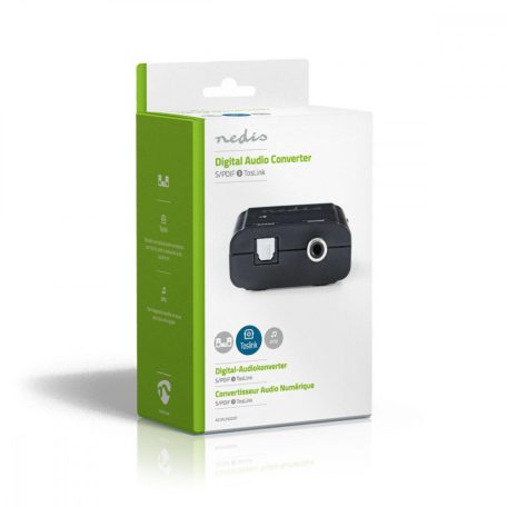 Digital Audio Converter | 1 irányú | Csatlakozó bemenet: 1x S/PDIF (RCA) | Csatlakozó kimenet: TosLink Aljzat | eARC | Kézikönyv | Antracit