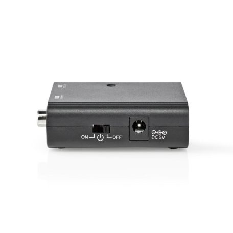 Digital Audio Converter | 1 irányú | Csatlakozó bemenet: 1x S/PDIF | Csatlakozó kimenet: TosLink Aljzat | Kézikönyv | Fekete