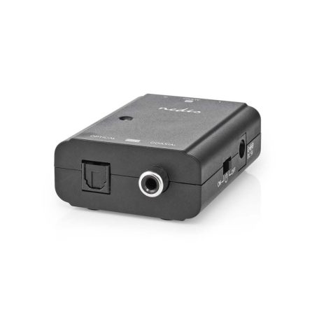 Digital Audio Converter | 1 irányú | Csatlakozó bemenet: 2x RCA Aljzat | Csatlakozó kimenet: 1x S/PDIF (RCA) Aljzat / 1x TosLink Aljzat | ARC | Kézikönyv | Fekete