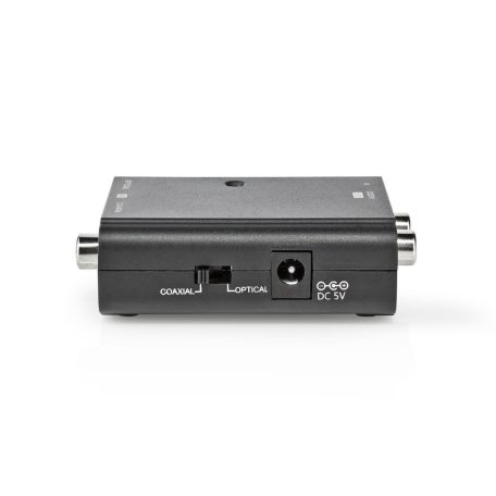 Digital Audio Converter | 2 irányú | Csatlakozó bemenet: 1x S/PDIF (RCA) Aljzat / 1x TosLink Aljzat | Csatlakozó kimenet: 2x RCA Aljzat | ARC | Kézikönyv | Fekete