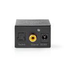 Digital Audio Converter | 1 irányú | Csatlakozó bemenet: 1x Digital RCA / 1x TosLink | Csatlakozó kimenet: 1x (2x RCA) / 1x 3.5 mm | Automatikus | Integrált erősítő | Fekete