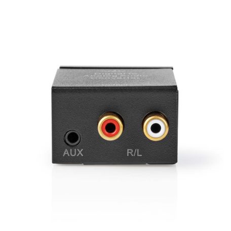 Digital Audio Converter | 1 irányú | Csatlakozó bemenet: 1x Digital RCA / 1x TosLink | Csatlakozó kimenet: 1x (2x RCA) / 1x 3.5 mm | Automatikus | Integrált erősítő | Fekete