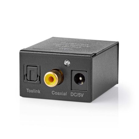 Digital Audio Converter | 1 irányú | Csatlakozó bemenet: 1x Digital RCA / 1x TosLink | Csatlakozó kimenet: 1x (2x RCA) / 1x 3.5 mm | Automatikus | Integrált erősítő | Fekete