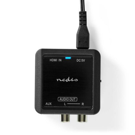 Digital Audio Converter | 1 irányú | Csatlakozó bemenet: HDMI™ Bemenet | Csatlakozó kimenet: 2x (2x RCA Aljzat) / 3.5 mm | Automatikus | Antracit