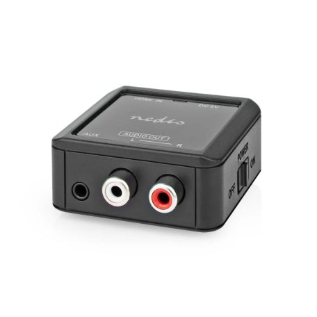 Digital Audio Converter | 1 irányú | Csatlakozó bemenet: HDMI™ Bemenet | Csatlakozó kimenet: 2x (2x RCA Aljzat) / 3.5 mm | Automatikus | Antracit