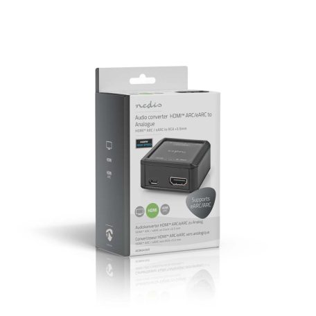 Digital Audio Converter | 1 irányú | Csatlakozó bemenet: HDMI™ Bemenet | Csatlakozó kimenet: 2x (2x RCA Aljzat) / 3.5 mm | Automatikus | Antracit