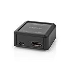 Digital Audio Converter | 1 irányú | Csatlakozó bemenet: DC táp / HDMI™ Bemenet | Csatlakozó kimenet: 1x Coax Audió / 1x TosLink Aljzat | Automatikus | Antracit