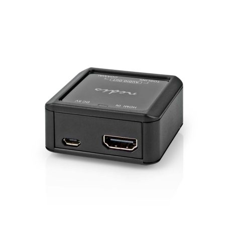 Digital Audio Converter | 1 irányú | Csatlakozó bemenet: DC táp / HDMI™ Bemenet | Csatlakozó kimenet: 1x Coax Audió / 1x TosLink Aljzat | Automatikus | Antracit