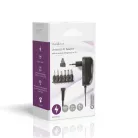 Univerzális hálózati adapter | 12 W | 3 - 12 V DC | 1.80 m | 2.0 A | 6 plug(s) | Fekete