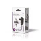 Univerzális hálózati adapter | 18 W | 3 - 12 V DC | 1.80 m | 1.5 / 2.1 A | 6 plug(s) | Fekete