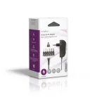 Univerzális hálózati adapter | 18 W | 3 - 12 V DC | 1.80 m | 1.5 / 2.1 A | 6 plug(s) | Fekete