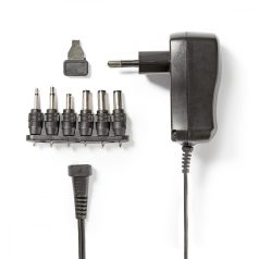   Univerzális hálózati adapter | 7.2 W | 3 - 12 V DC | 1.80 m | 1.0 A A | 6 plug(s) | Fekete