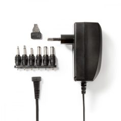   Univerzális hálózati adapter | 27 W | 3 - 12 V DC | 1.80 m | 2.25 A A | 6 plug(s) | Fekete