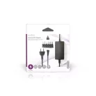 Univerzális hálózati adapter | 27 W | 3 - 12 V DC | 3.60 m | 2.25 A A | 6 plug(s) | Fekete