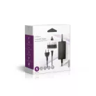 Univerzális hálózati adapter | 27 W | 3 - 12 V DC | 3.60 m | 2.25 A A | 6 plug(s) | Fekete