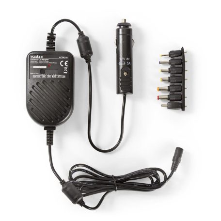 Univerzális hálózati adapter | 36 W | 0 - 12 V DC | 1.20 m | 5.0 A | 7 plug(s) | Fekete