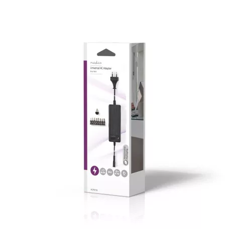 Univerzális hálózati adapter | 60 W | 6 - 16 V DC | 1.10 m | 5.0 - 5.2 A | 8 plug(s) | Fekete