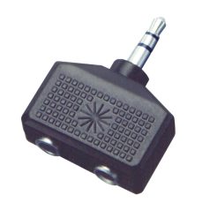   Home AC 16X audió átalakító, 3,5 mm sztereó dugó-2 x 3,5 mm sztereó alj