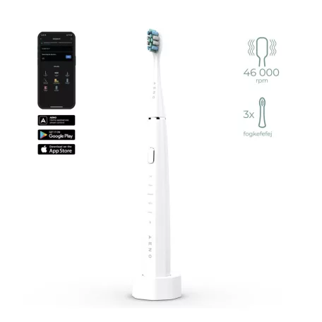 AENO ADB0001S DB1S intelligens szónikus fogkefe, 46000 rezgés/perc, SMART, 4 üzemmód, 3 felhasználó, akkumulátoros, IPX7