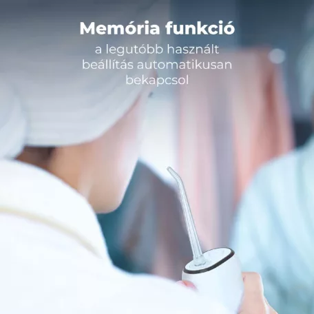 AENO ADI0001 DI1 szájzuhany, akkumulátoros, 4 tisztítási mód, 200ml-es víztartály, memória, LED kijelző, IPX7