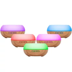   Home AD 300 aromadiffúzor, ultrahangos hidegpárásító, 300 ml kapacitás, színes hangulatfény, önállóan is használható világítás, tartozék hálózati adapter