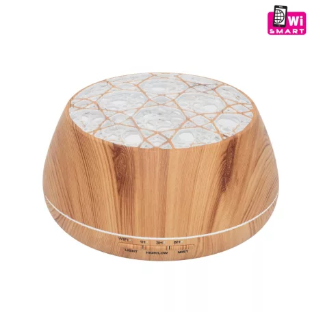 Home AD 400 WIFI aromadiffúzor, Bluetooth hangszóró, Tuya Smart kompatibilis, 400 ml kapacitás, önállóan is használható világítás, tartozék hálózati adapter