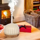 Home AD 500 aromadiffúzor, ultrahangos hidegpárásító, 500 ml kapacitás, önállóan is használható világítás, melegfehér fény, tartozék hálózati adapter