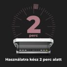 AENO AEG0005 EG5 kontakt grill, 2000 W, 3 az 1-ben sütő, kétoldalas lemezek, 6 program, LED kijelző