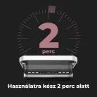 AENO AEG0005 EG5 kontakt grill, 2000 W, 3 az 1-ben sütő, kétoldalas lemezek, 6 program, LED kijelző