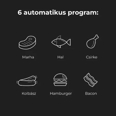 AENO AEG0005 EG5 kontakt grill, 2000 W, 3 az 1-ben sütő, kétoldalas lemezek, 6 program, LED kijelző