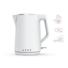   AENO AEK0002 EK2 vízforraló, 2200 W, 1.5 liter kapacitás, dupla falú, LED kijelzés, fehér
