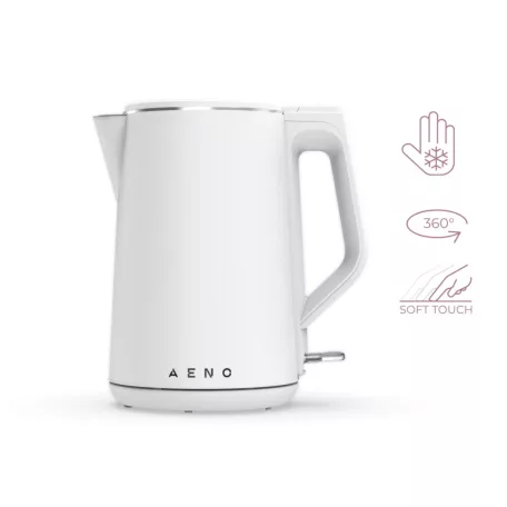 AENO AEK0002 EK2 vízforraló, 2200 W, 1.5 liter kapacitás, dupla falú, LED kijelzés, fehér