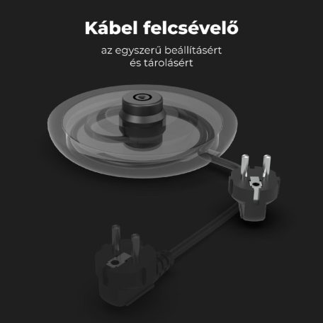 AENO AEK0002 EK2 vízforraló, 2200 W, 1.5 liter kapacitás, dupla falú, LED kijelzés, fehér