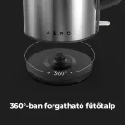 AENO AEK0003 EK3 elektromos vízforraló, max. 2200 W, 1,7 literes tartály, LED állapotjelző, rozsdamentes acél